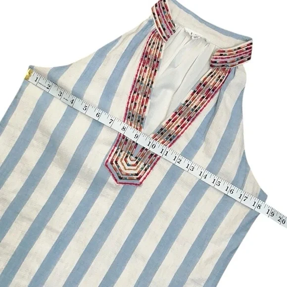 THML Tank Style Embroidered Bohemian Shift Dress - Picture 11 of 13